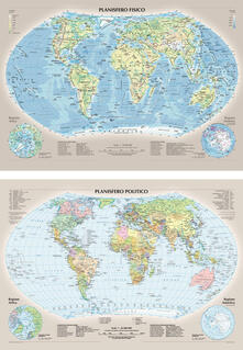 Planisfero Fisico E Politico Libro Libreria Geografica IBS