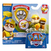 Giocattolo Paw Patrol Rubble con Zainetto Salvataggio Spin Master