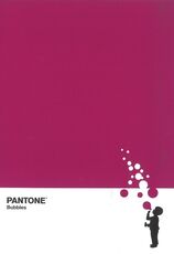 Cartoleria Quaderno copertina ad anelli Pantone. Rosa Sowbread. Bolle di sapone Pantone