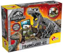 Giocattolo Jurassic World Skeleton + Cards In Display T-Rex Lisciani