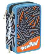 Cartoleria Astuccio attrezzato Pen Pad Seven Shifty Boy. Azzurro-Arancione Seven