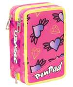 Cartoleria Astuccio attrezzato Pen Pad Seven Shifty Girl. Rosa fluo Seven
