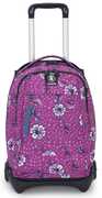 Cartoleria Zaino Trolley Plug Plus Invicta. Betroot Purple. Rosa Invicta