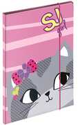 Cartoleria Cartelletta con elastico Seven Girl Animali da SJ. Gatto Seven