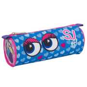 Cartoleria Astuccio tombolino Seven Girl Facce da SJ. Azzurro Seven