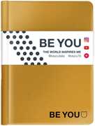Cartoleria Diario BE YOU Color 2018-2019, 16 mesi, standard. Oro Auguri Preziosi