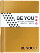 Cartoleria Diario BE YOU Color 2018-2019, 16 mesi, mini. Oro Auguri Preziosi