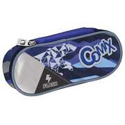 Cartoleria Astuccio ovale organizzato Comix Flash. Blu-Azzurro Comix