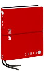 Cartoleria Agenda giornaliera 2019. 12 mesi, Comix U Day mini. Rosso Comix