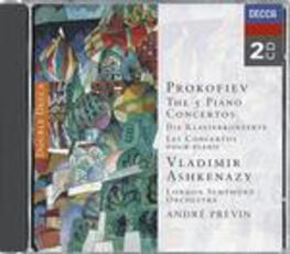 CD Concerti per pianoforte n.1, n.2, n.3, n.4, n.5 Sergej Sergeevic Prokofiev André Previn Vladimir Ashkenazy