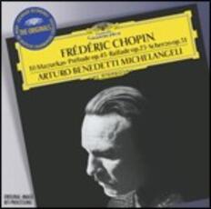 CD 10 Mazurke - Preludio op.45 - Ballata op.23 Fryderyk Franciszek Chopin Arturo Benedetti Michelangeli