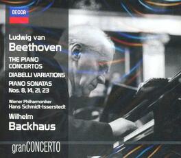 CD Concerti per pianoforte - Variazioni Diabelli - Sonate per pianoforte n.8, n.14, n.23 Ludwig van Beethoven Wilhelm Backhaus