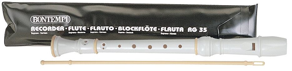 Giocattolo Flauto Dolce Tonalità Soprano German 2 Fori In Astuccio Bontempi