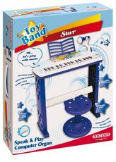 Giocattolo Bontempi 14 3341. Toy Band Star. Tastiera 32 Tasti Parlante Con Microfono Gambe E Sgabello Bontempi