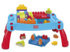 Giocattolo First Builders Tavolino Multi Attività 3 in 1 Mega Bloks