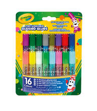 Cartoleria 16 Mini Colle Glitter Lavabili Crayola