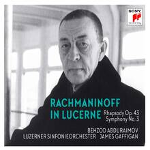 CD Rachmaninoff in Lucerne. Rhapsody op.43 - Sinfonia n.3 (Limted Edition) Sergej Vasilevich Rachmaninov Behzod Abduraimov James Gaffigan