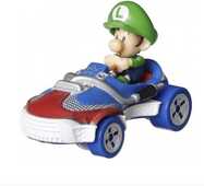 Giocattolo Hot Wheels Modellino auto Die Cast Mario Kart Baby Luigi Sneeker - Scala 1:64 lunghezza 5cm Hot Wheels
