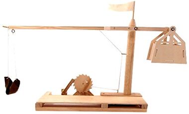 Giocattolo Leonardo da Vinci. Trebuchet Pathfinder