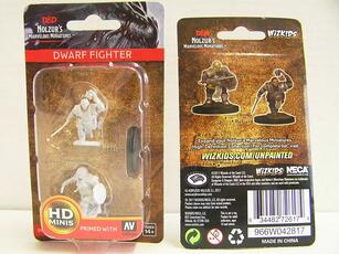 Giocattolo D&D. Nolzur's Marvelous Miniatures. Dwarf Female Fighter Wizkids