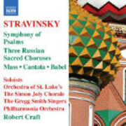 CD Sinfonia di salmi - Messa - Cantata - Babel - 3 Cori sacri russi Igor Stravinsky Philharmonia Orchestra Robert Craft