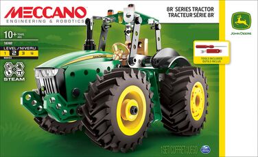 Giocattolo Meccano. Trattore 8R John Deere Meccano