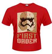 Idee regalo T-Shirt unisex Star Wars The Force Awakens. Stormtrooper First Order... Plastic Head