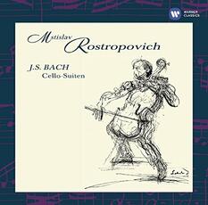 CD Suites per violoncello Johann Sebastian Bach Mstislav Rostropovich