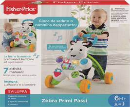 Giocattolo Fisher Price Zebra Primi Passi, Giocattolo Istruttivo per Bambini 6+ Mesi. Mattel (DLD91) Fisher Price