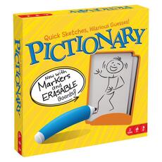 Giocattolo Pictionary - Gioco in Scatola per tutta la Famiglia, disegna e indovina le parole, Lingua Italiana, 8+anni Mattel Games