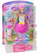 Giocattolo Barbie Dreamtopia. Fata Crea Bolle Capelli Rosa Mattel