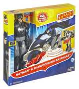 Giocattolo Justice League Action. Batman 30 Cm. + Veicolo Mattel