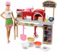 Giocattolo Barbie Fairytale. Barbie Pizza Chef Playset (FHR09) Mattel