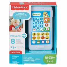 Giocattolo Fisher Price- Smartphone Lascia Un Messaggio, Giocattolo Elettronico Ridi Impara 18-36 Mesi Fisher Price