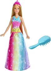 Giocattolo Barbie Fairytale. Principessa Pettina & Brilla (FRB12) Barbie