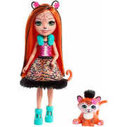 Giocattolo Mattel FRH39. Enchantimals. Bambola Con Cucciolo Serie 2. Tanzie Con Tigre Fisher Price