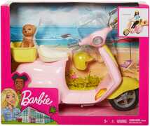 Giocattolo Barbie Scooter and Cagnolino. con Cucciolo e Casco Inclusi Mattel