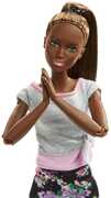 Giocattolo Barbie Snodata con 22 Punti di Snodo e Abiti da Yoga. Multicolore Mattel
