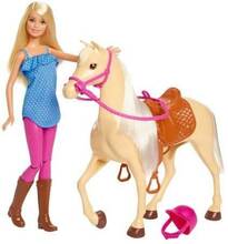Giocattolo Barbie. Cavallo con Bambola bionda Mattel