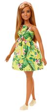Giocattolo Barbie. Bambola Fashionistas con Vestito Giallo Mattel