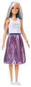 Giocattolo Barbie Fashionista. Bambola Bionda con Maglietta Stampa e Gonna Pailletes Mattel