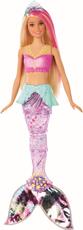 Giocattolo Barbie Dreamtopia Bambola Sirena Bionda con Coda Che Si Muove e Luci Mattel