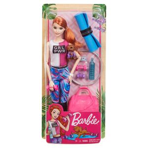 Giocattolo Barbie Wellness Playset Sport con Bambola e Accessori, Giocattolo per Bambini 3+ Anni. Mattel (GJG57) Mattel