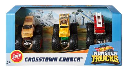 Giocattolo HOT WHEELS Monster Trucks TRIPLO SCONTRO 1:64 3-PK Veicolo 3 Hot Wheels