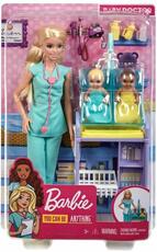 Giocattolo Barbie Playset Pediatra con Bambola Bionda Mattel