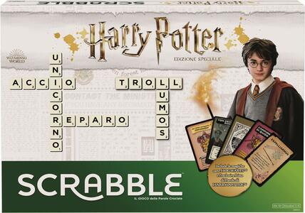 Giocattolo Mattel Games Scrabble Edizione Speciale Harry Potter, il Gioco da Tavola delle Parole Crociate. Mattel (GMY41). Gioco da tavolo Mattel Games
