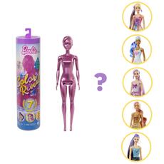 Giocattolo ?Barbie Color Reveal Serie Metallic Bambola con 7 Sorprese, Assortimento Casuale, per Bambini da 3+Anni Mattel