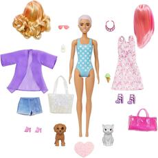 Giocattolo Barbie Ultimate Color Reveal Bambola con 25 Sorprese, 2 Cuccioli, 15 Sacchettini con Abiti e Accessori, Modelli Assortiti Mattel
