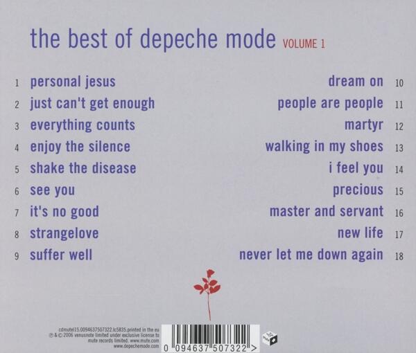 The Best Of Depeche Mode. Vol.1 Depeche Mode CD IBS The Best Of Depeche Mode. Vol.1 Depeche Mode CD IBS