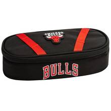 Cartoleria Astuccio ovale organizzato NBA Chicago Bulls. Nero Panini
